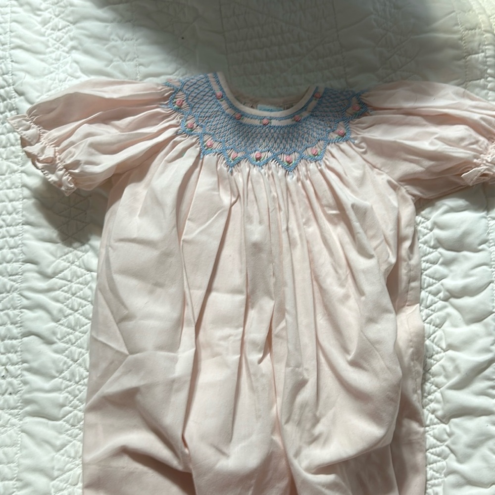 Sweet Angela smocked dress